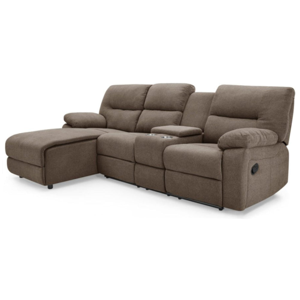 Jake 3 Seater Recliner Sofa with Left Hand Chaise - TGC