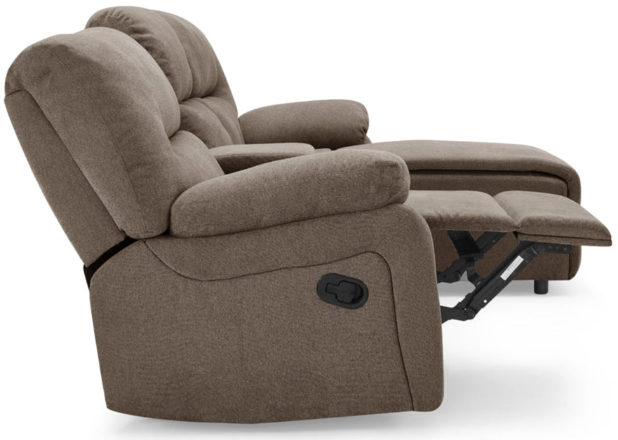 Jake 3 Seater Recliner Sofa with Right Hand Chaise - TGC