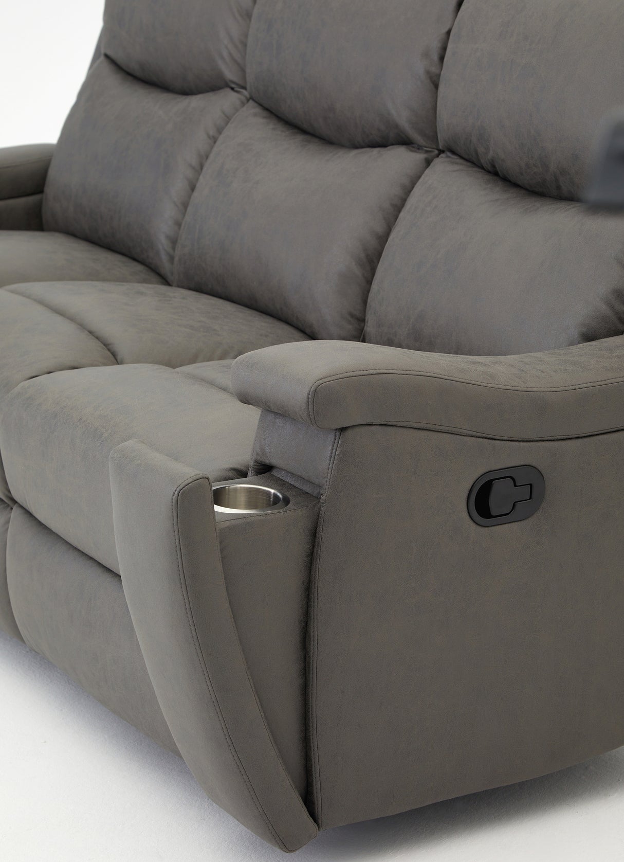 James Air Leather 3 Seater Recliner Sofa - TGC