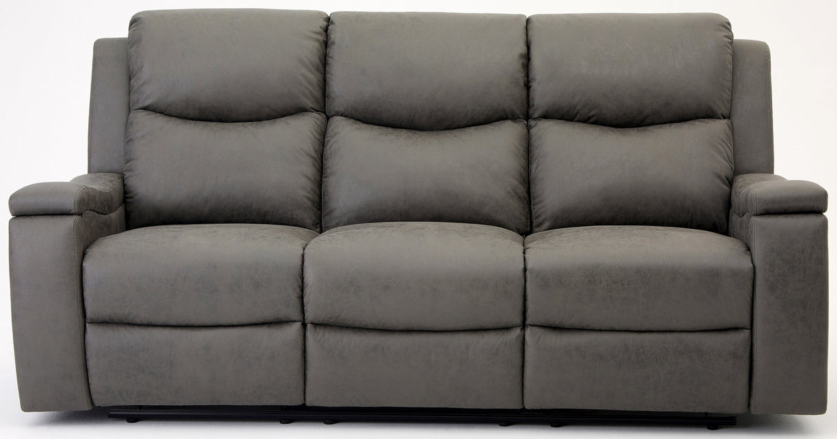 James Air Leather 3 Seater Recliner Sofa - TGC