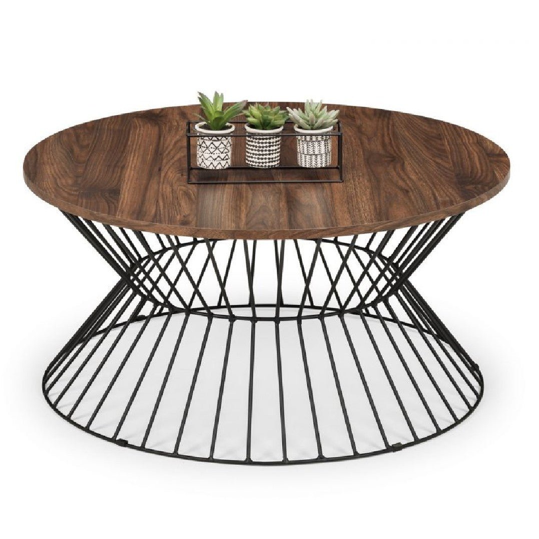 Jersey Round Wire Coffee Table - Julian Bowen