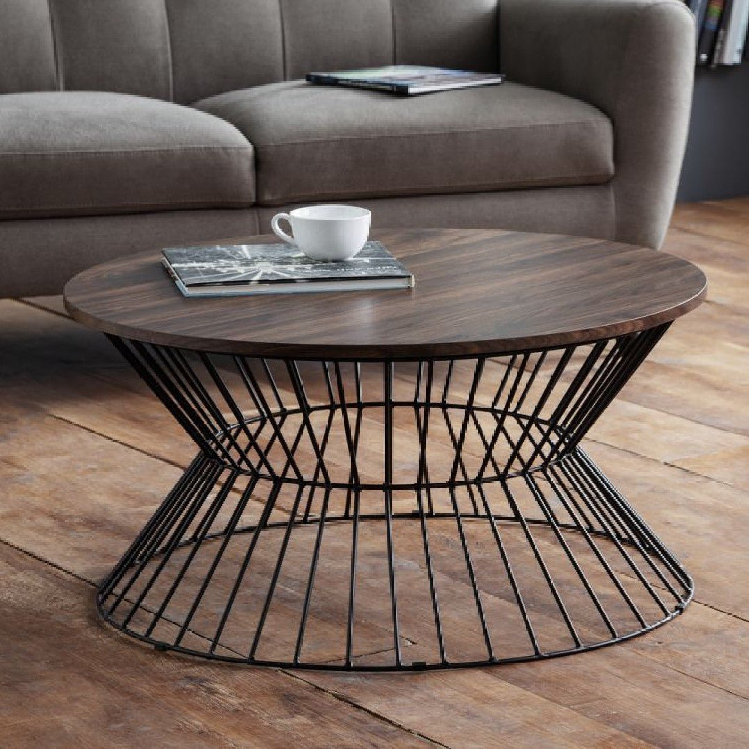 Jersey Round Wire Coffee Table - Julian Bowen
