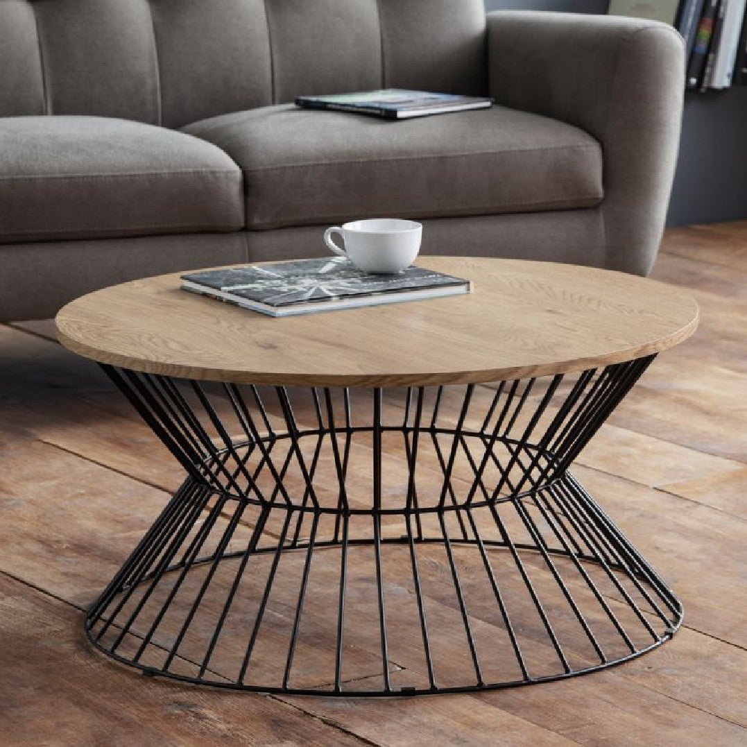 Jersey Round Wire Coffee Table - Julian Bowen