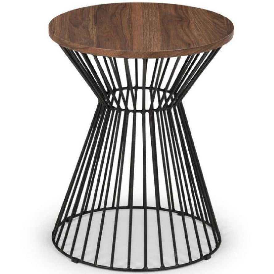 Jersey Round Wire Lamp Table - Julian Bowen