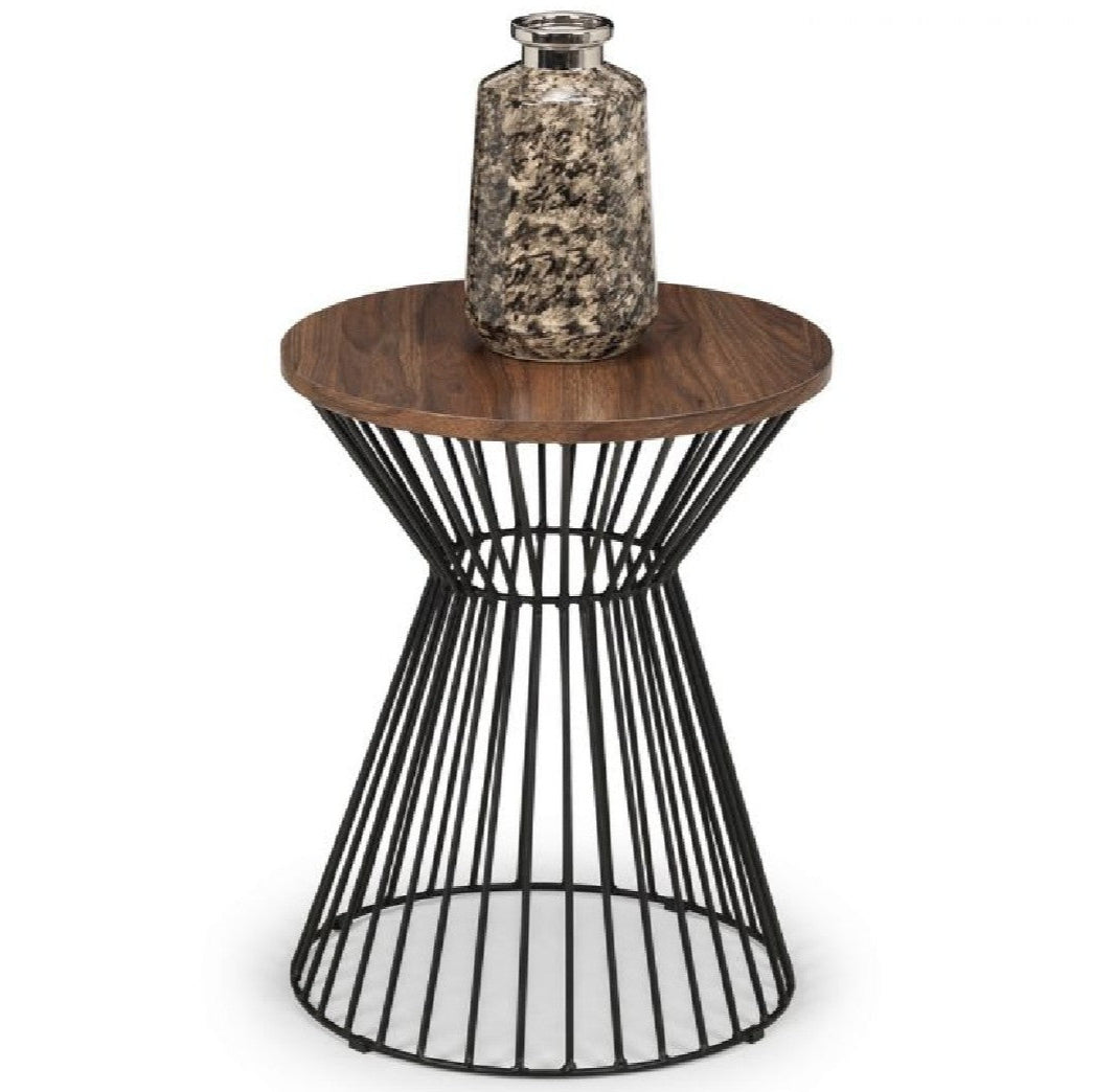 Jersey Round Wire Lamp Table - Julian Bowen