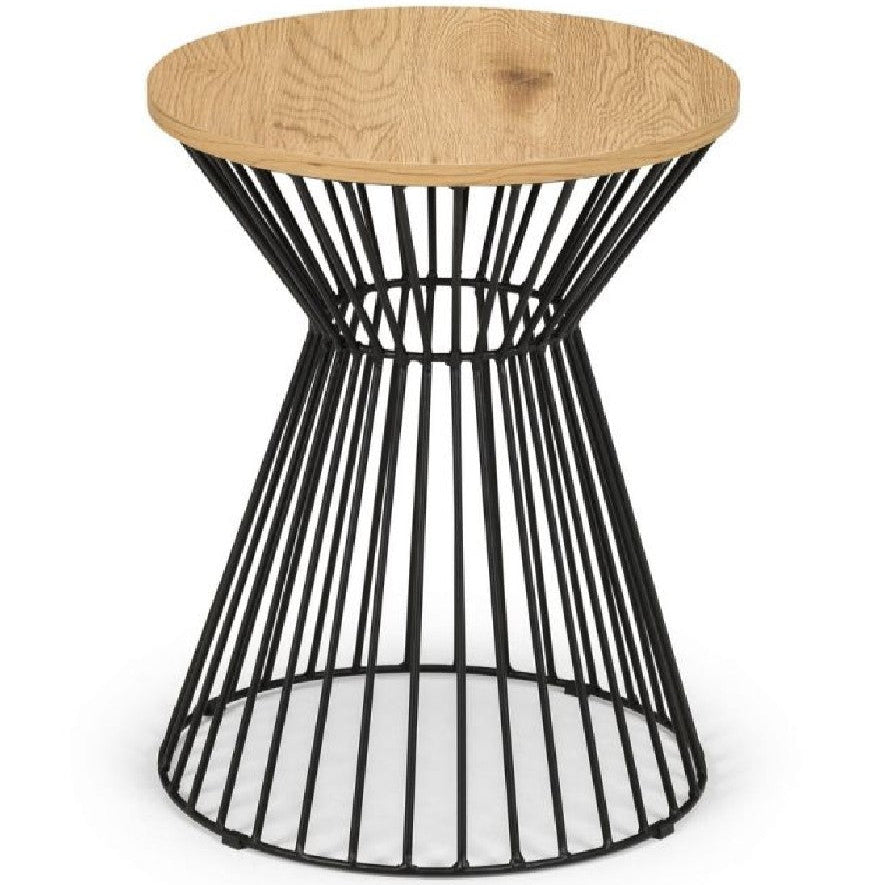 Jersey Round Wire Lamp Table - Julian Bowen
