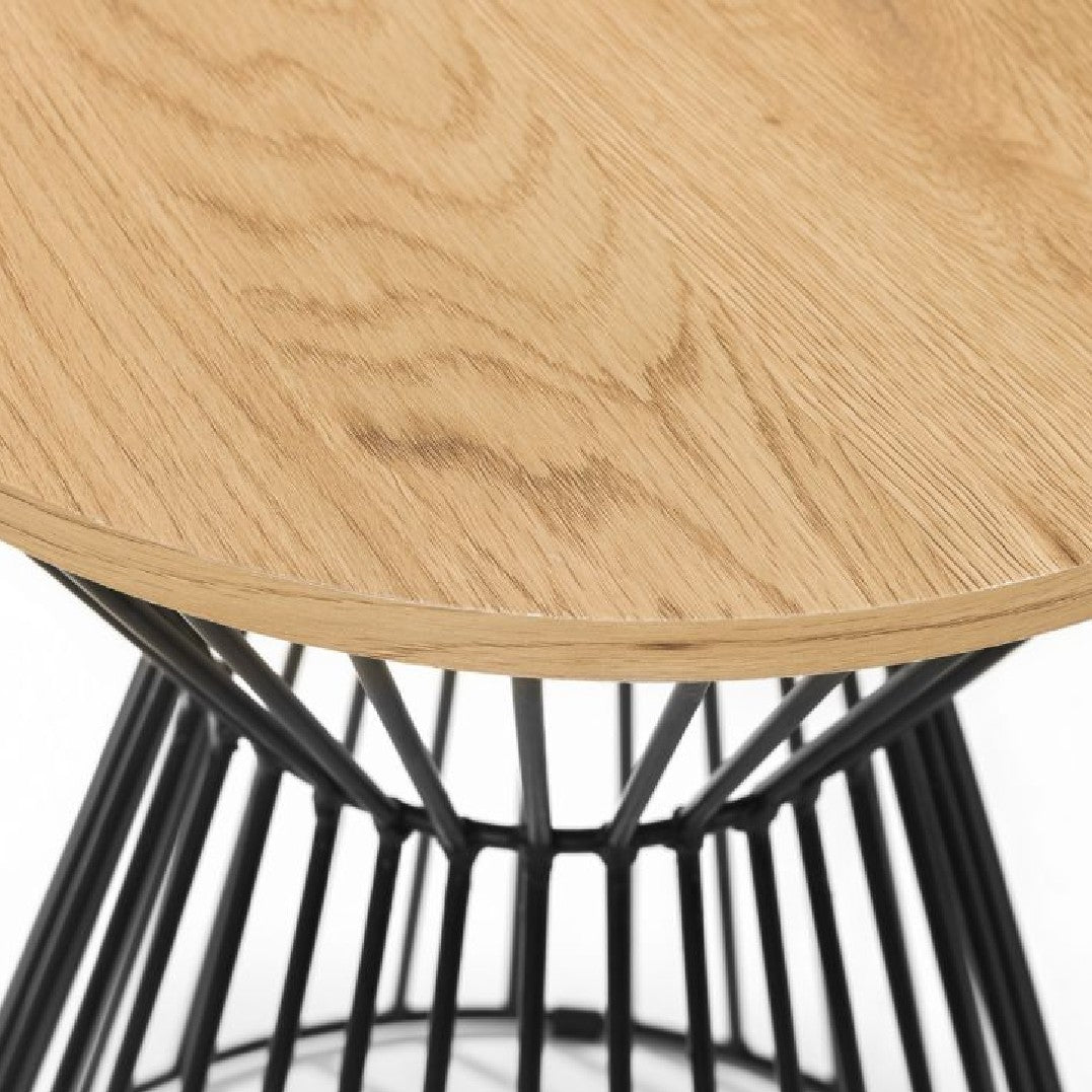 Jersey Round Wire Lamp Table - Julian Bowen