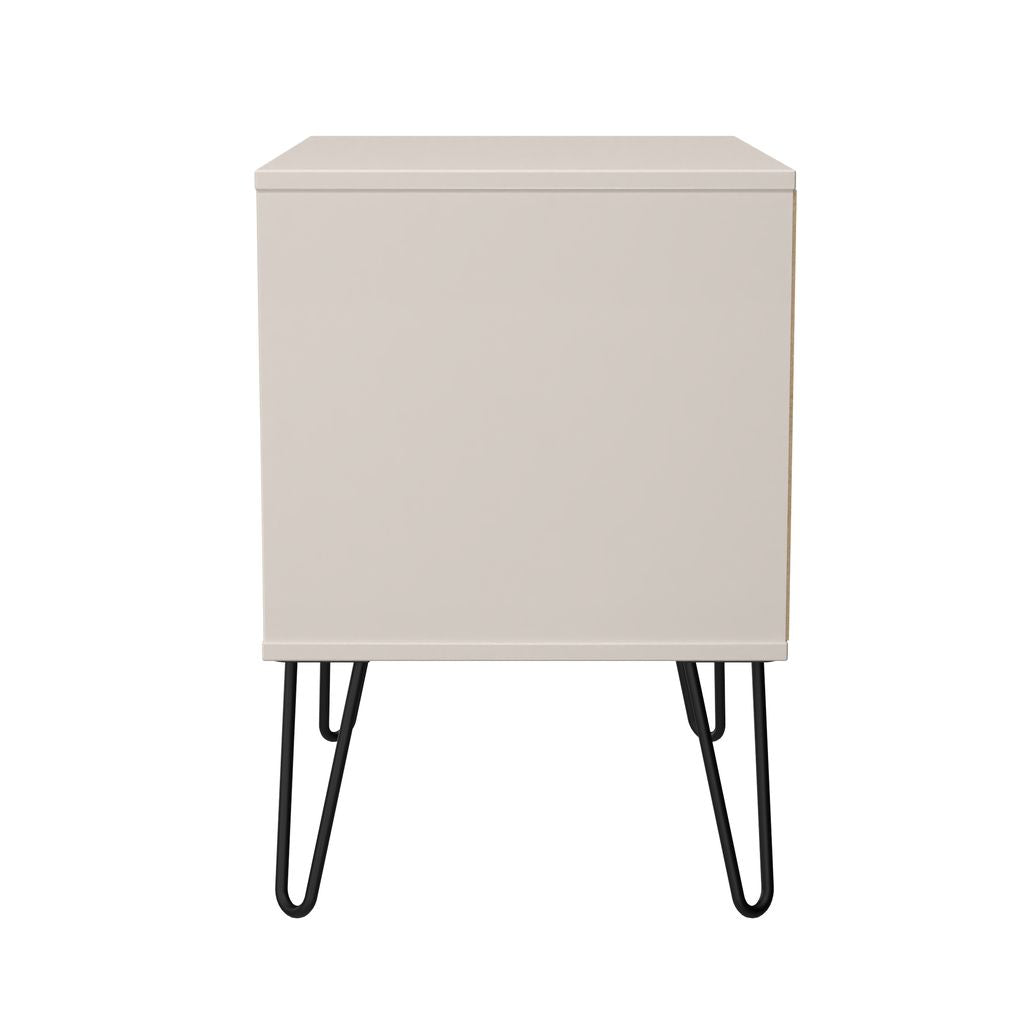 Harlequin 2 Drawer Midi Chest with Black Hairpin Legs