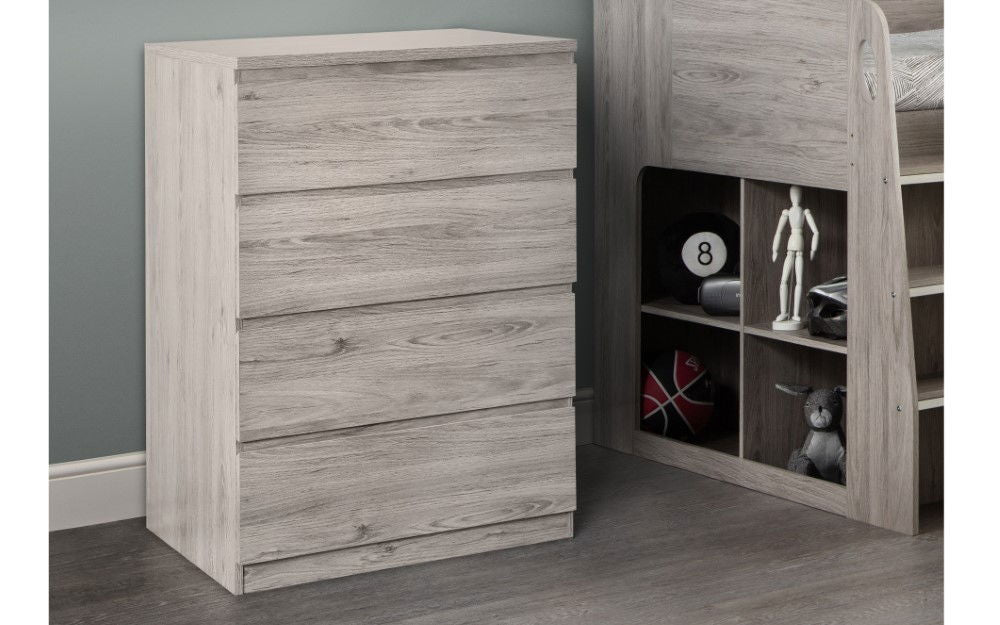Jupiter 4 Drawer Chest - Julian Bowen