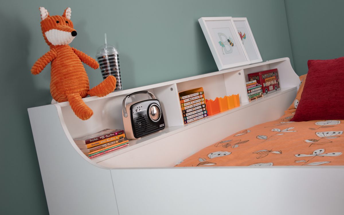 Jupiter Mid Sleeper Bed Frame with Desk - Julian Bowen