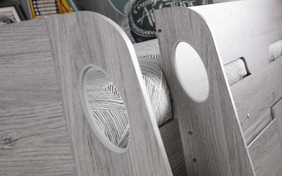 Jupiter Mid Sleeper Bed Frame with Desk - Julian Bowen