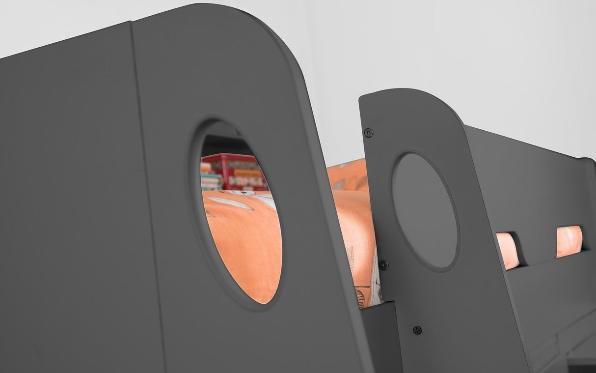 Jupiter Mid Sleeper Bed Frame with Desk - Julian Bowen