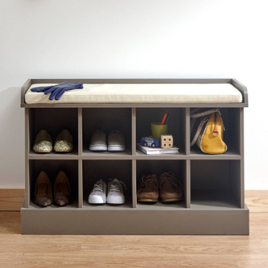 Kempton Shoe Rack with Bench Seat Cushion - GFW