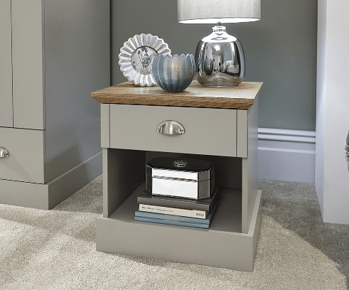 Kendal 1 Drawer Bedside Table - GFW