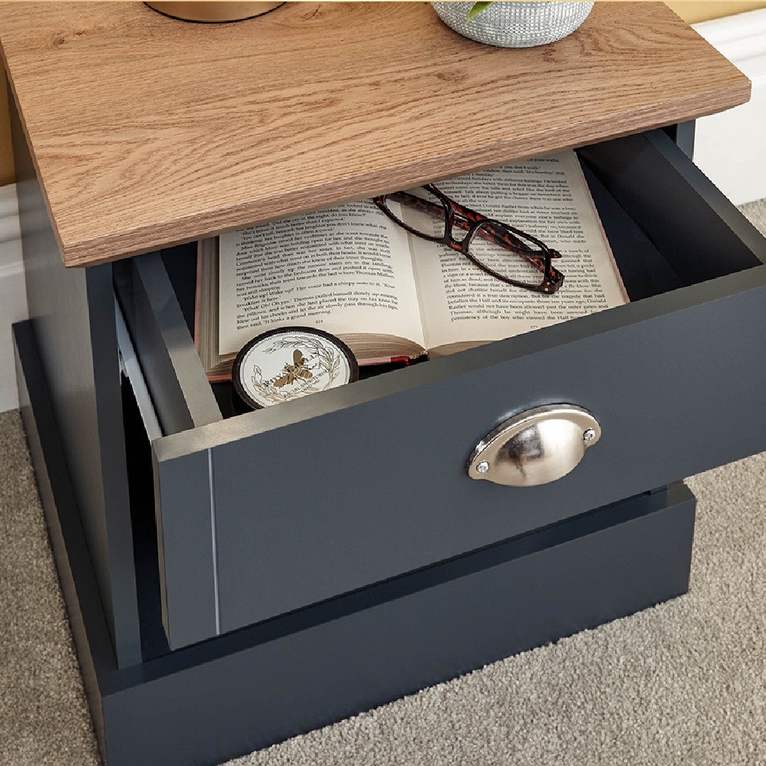 Kendal 1 Drawer Bedside Table - GFW