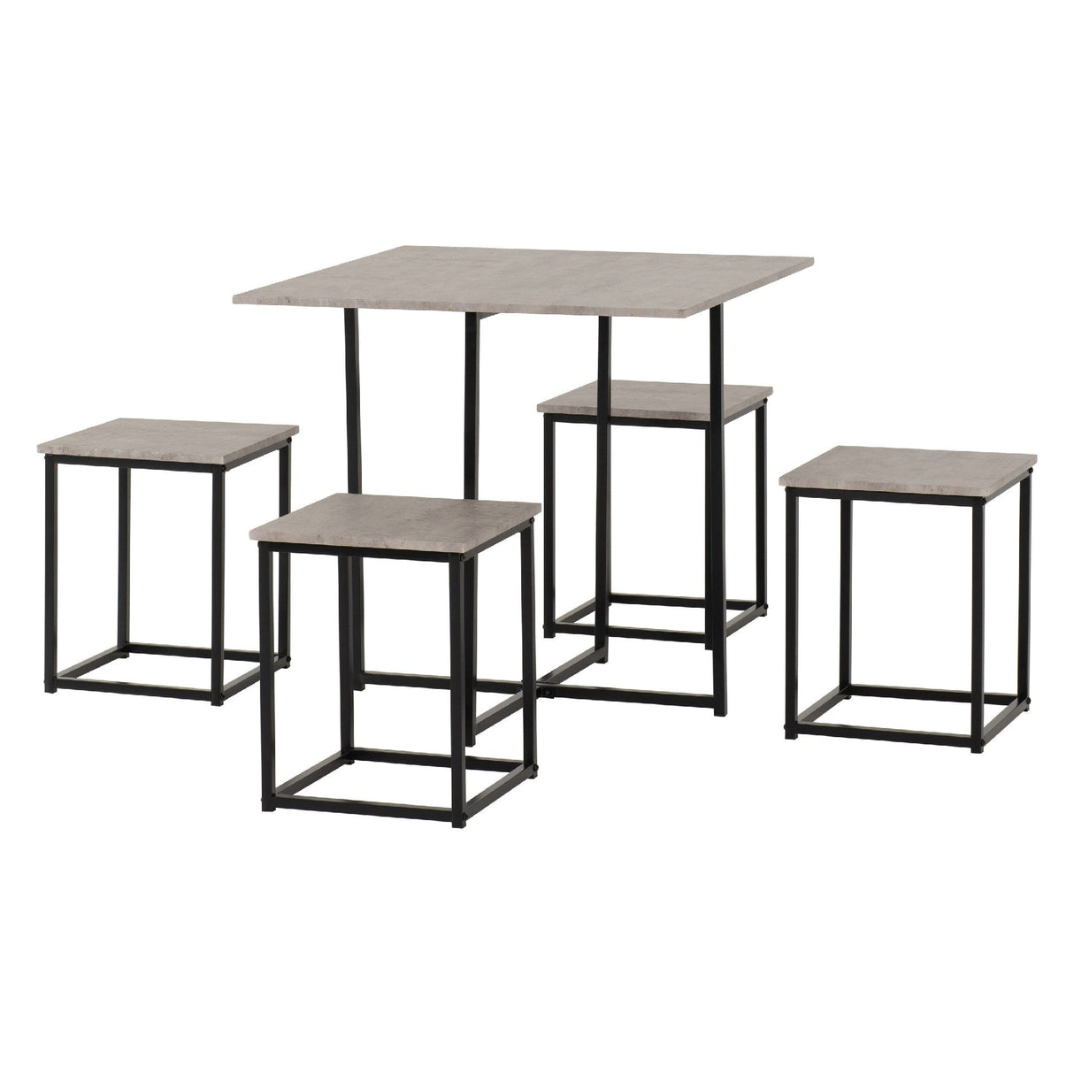 Kent Space Saving Stowaway Dining Set - Seconique