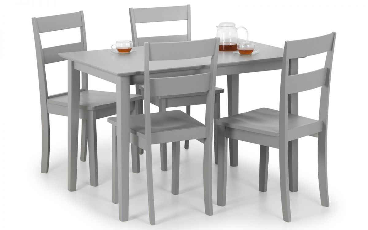Kobe Dining Set with 4 Chairs - Julian Bowen