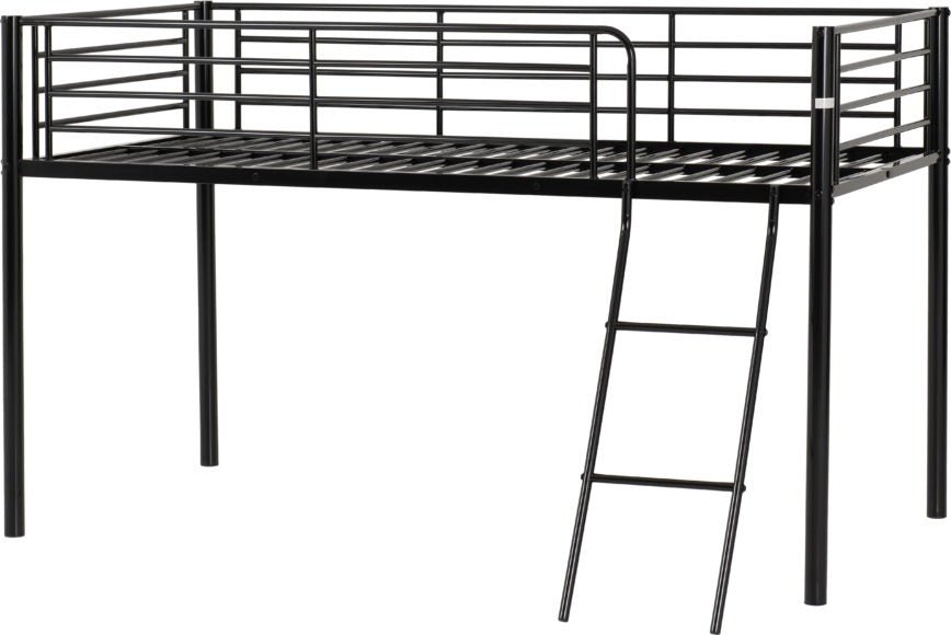 Kora 3ft Single Mid Sleeper Metal Bed Frame - Seconique