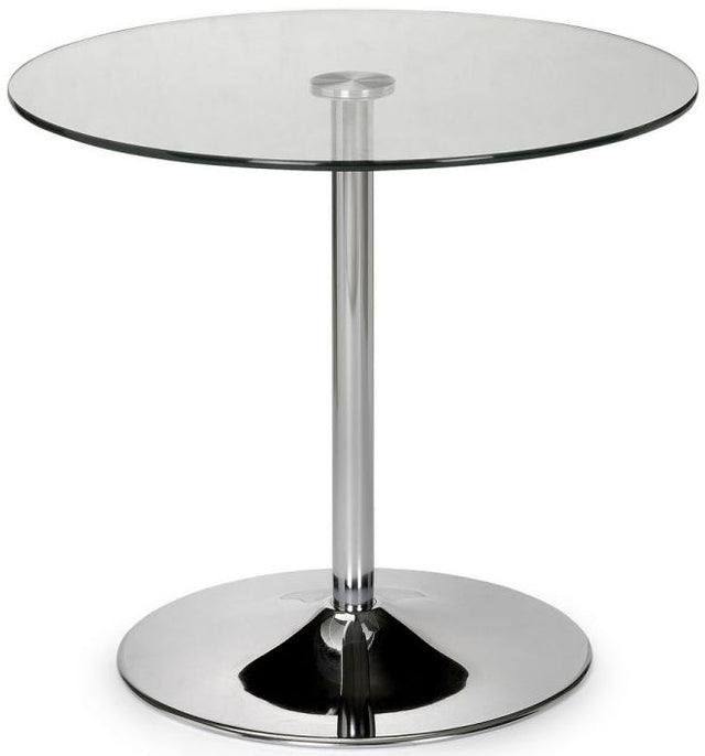 Kudos Glass Pedestal Table - Julian Bowen