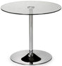 Kudos Glass Pedestal Table - Julian Bowen