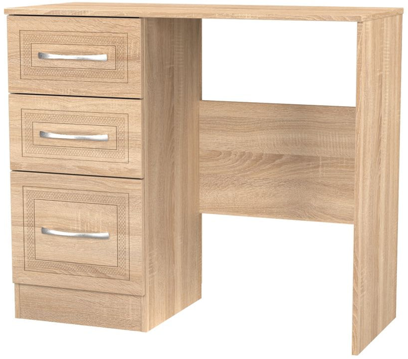Dorset 3 Drawer Single Pedestal Dressing Table