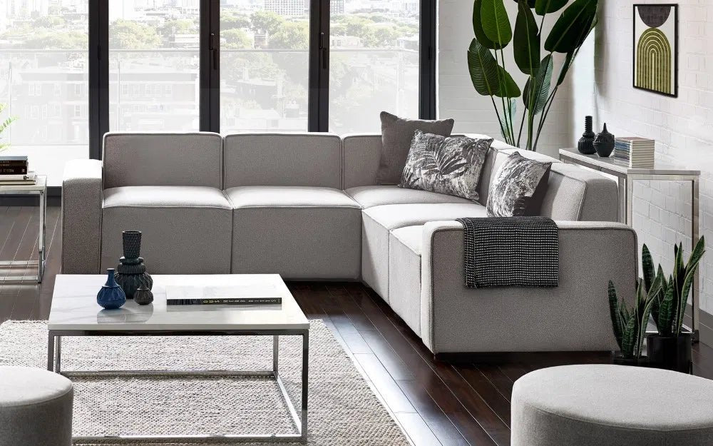 Lago Combination Linen Single Seat Sofa - Julian Bowen