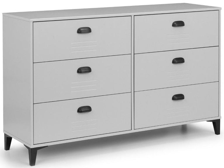 Lakers Locker 6 Drawer Wide Chest - Julian Bowen