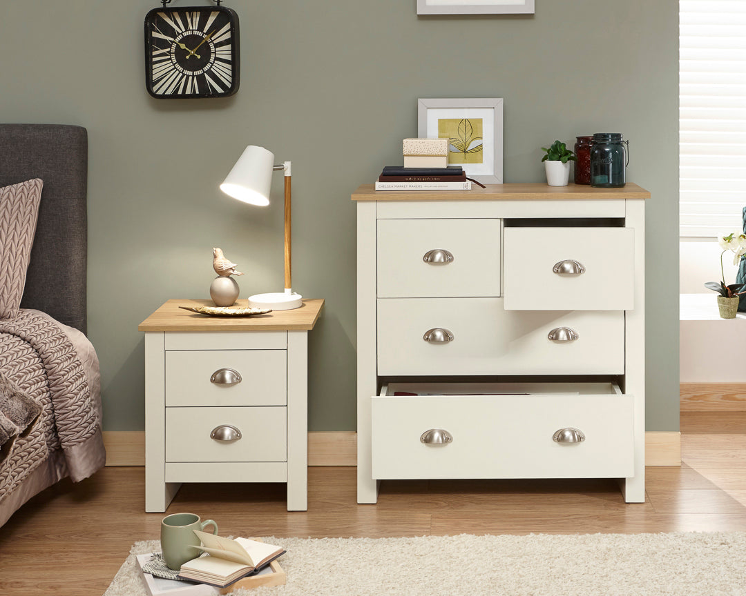 Lancaster 2+2 Drawer Chest of Drawers