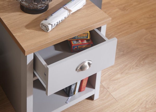 Lancaster 1 Drawer Lamp Side Table - GFW