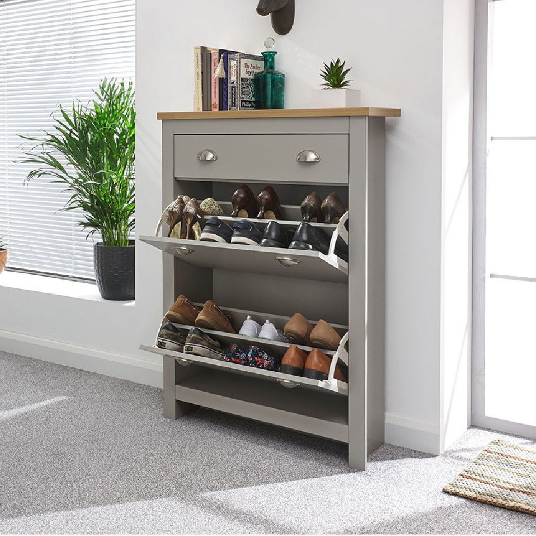 Lancaster 2 Door 1 Drawer Shoe Cabinet - GFW