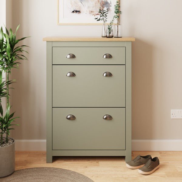 Lancaster 2 Door 1 Drawer Shoe Cabinet - GFW