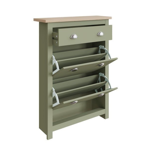 Lancaster 2 Door 1 Drawer Shoe Cabinet - GFW