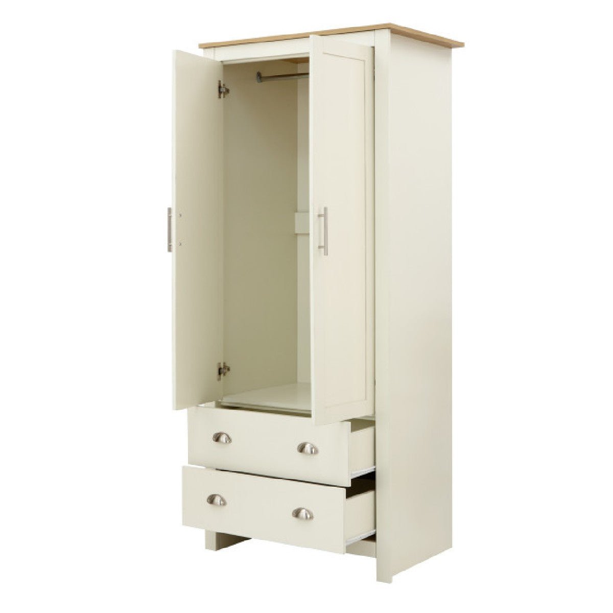 Lancaster 2 Door 2 Drawer Double Wardrobe - GFW