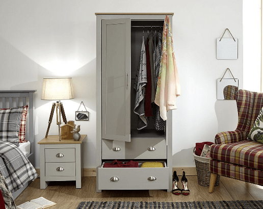 Lancaster 2 Door 2 Drawer Double Wardrobe - GFW