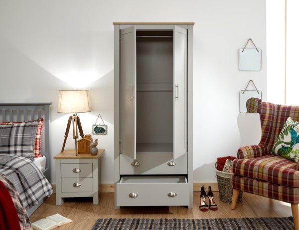 Lancaster 2 Door 2 Drawer Double Wardrobe - GFW