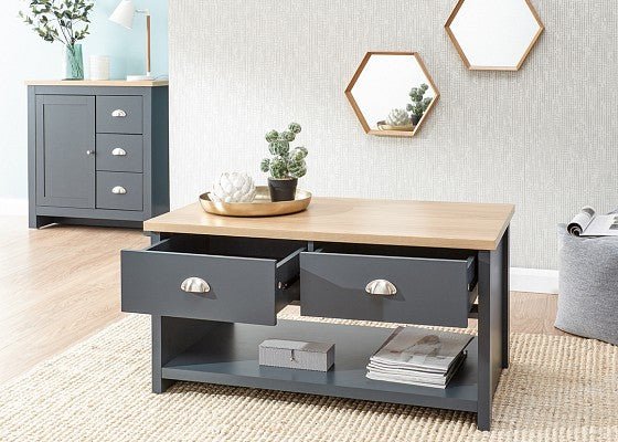 Lancaster 2 Drawer Coffee Table - GFW