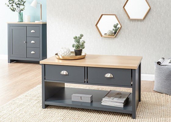 Lancaster 2 Drawer Coffee Table - GFW