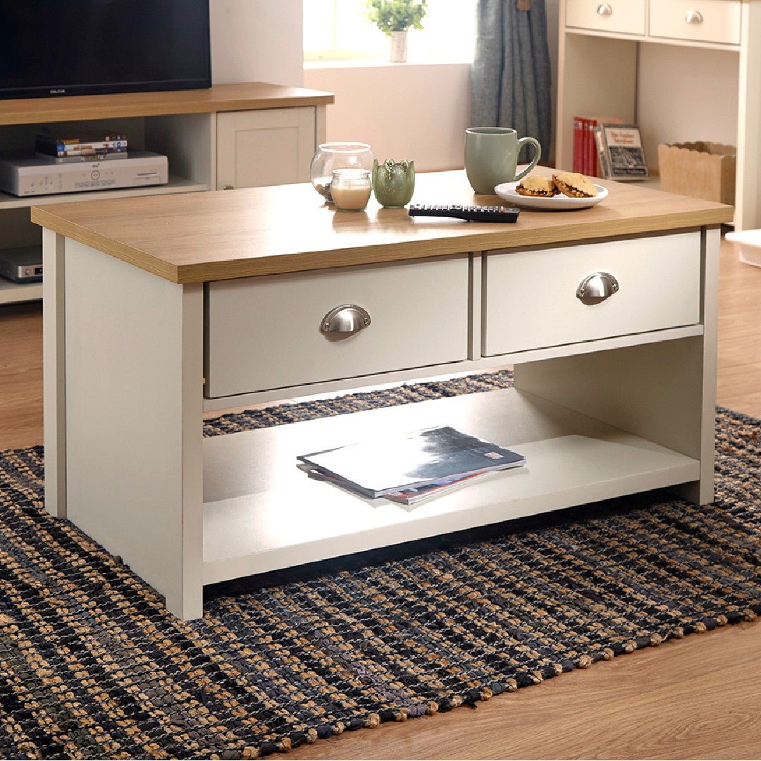 Lancaster 2 Drawer Coffee Table - GFW
