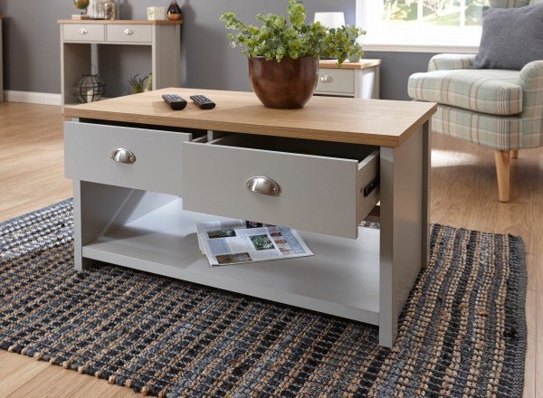 Lancaster 2 Drawer Coffee Table - GFW