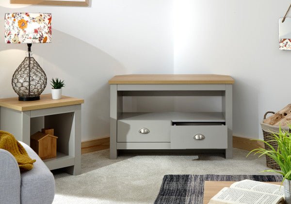 Lancaster 2 Drawer Corner TV Unit - GFW