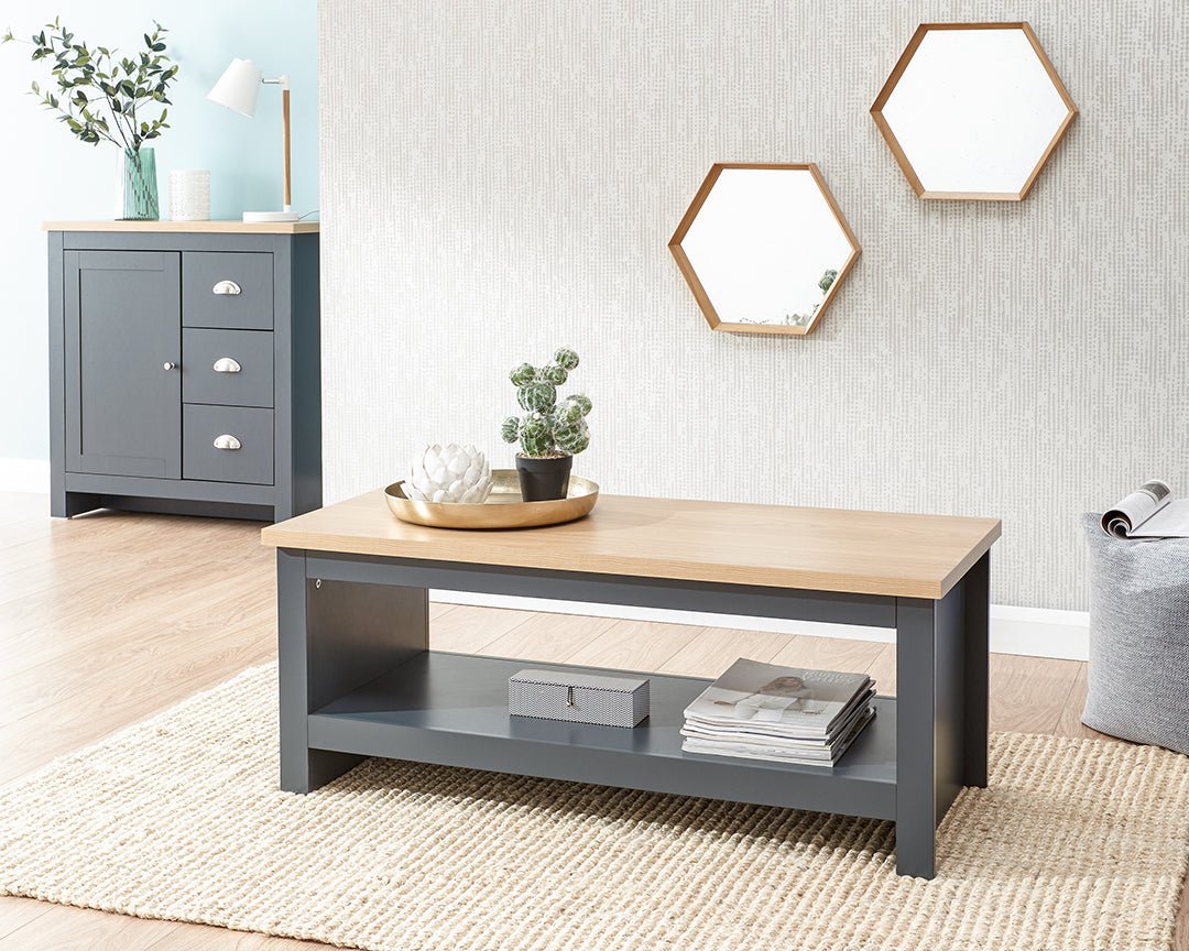 Lancaster Coffee Table with Shelf - GFW