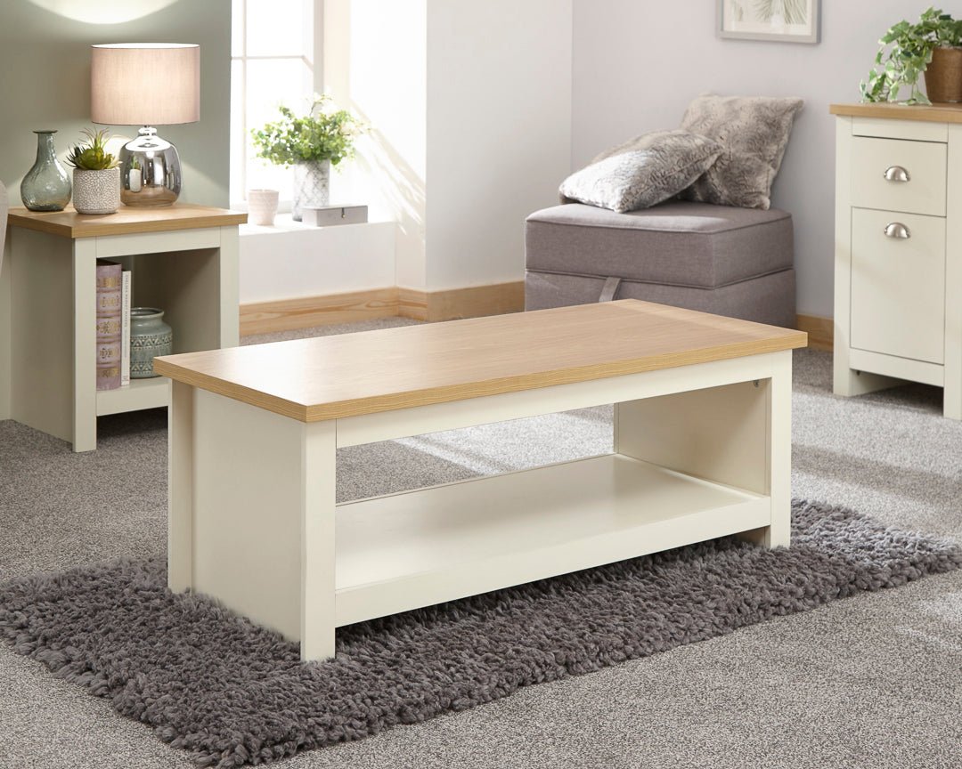 Lancaster Coffee Table with Shelf - GFW