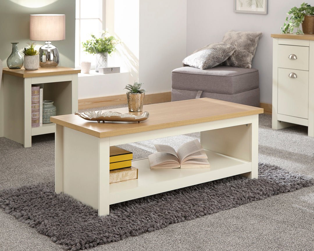 Lancaster Coffee Table with Shelf - GFW