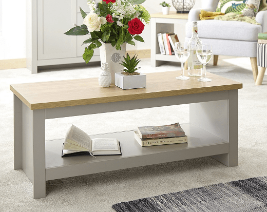 Lancaster Coffee Table with Shelf - GFW