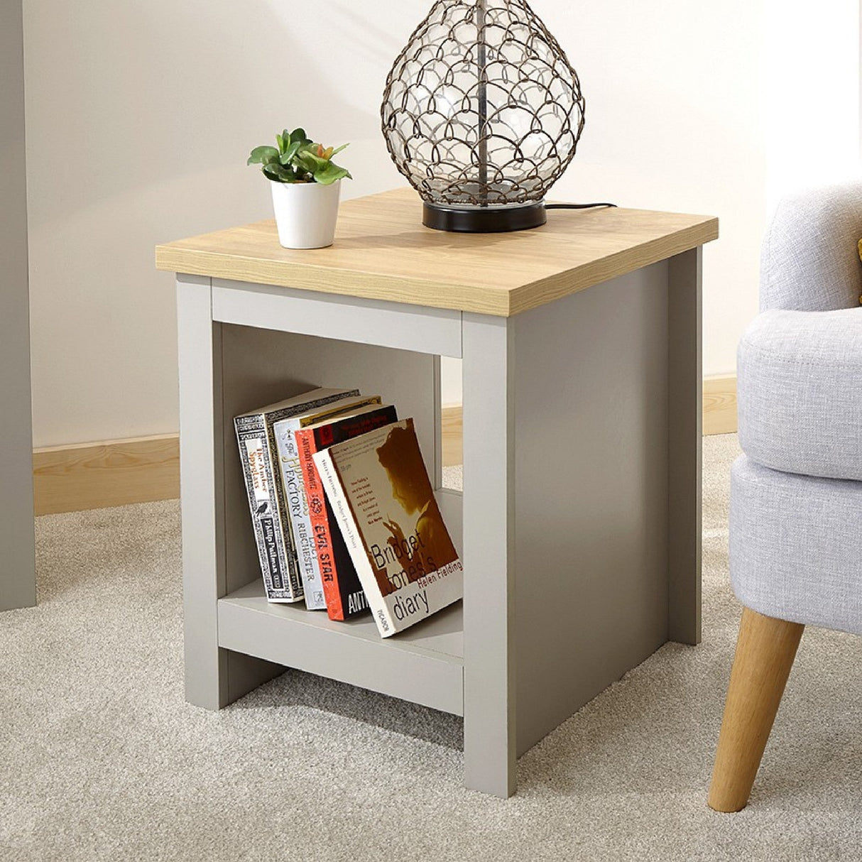 Lancaster Side Table with Shelf - GFW
