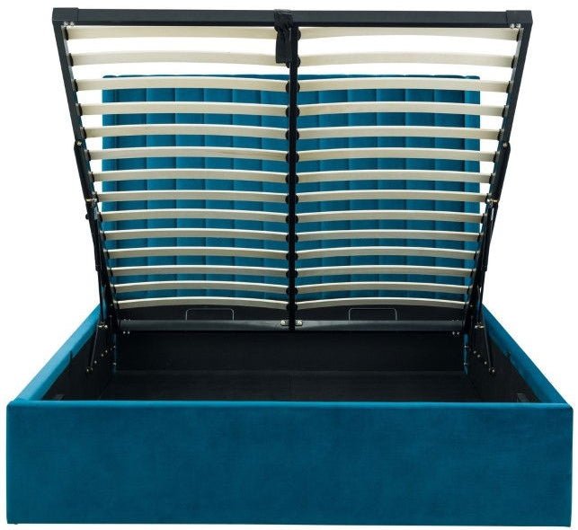 Langham Scalloped Headboard Storage Bed Frame - Julian Bowen