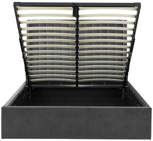 Langham Scalloped Headboard Storage Bed Frame - Julian Bowen