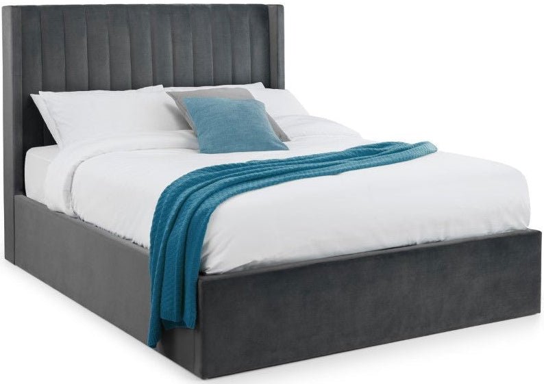 Langham Scalloped Headboard Storage Bed Frame - Julian Bowen