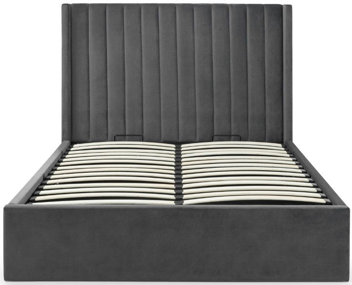 Langham Scalloped Headboard Storage Bed Frame - Julian Bowen