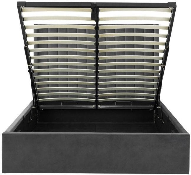 Langham Scalloped Headboard Storage Bed Frame - Julian Bowen